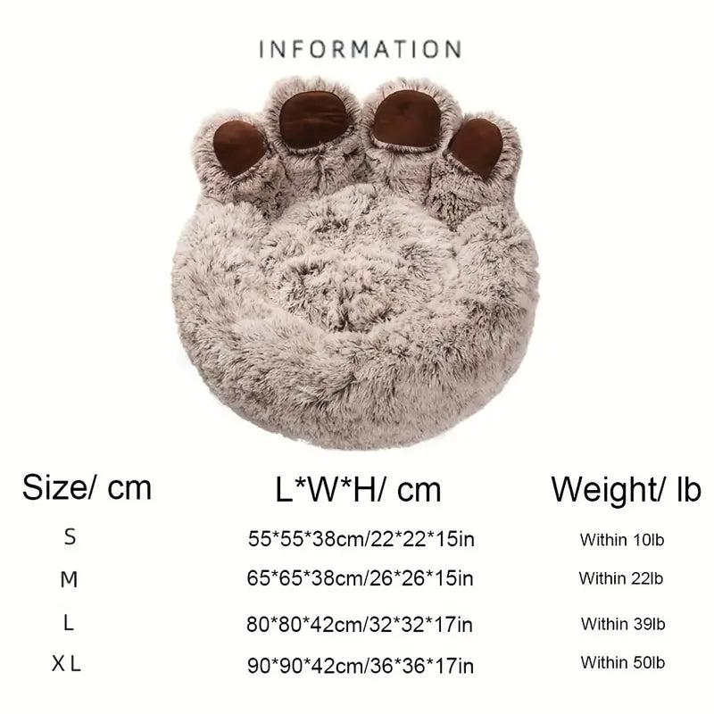 Cuddly Cute Bear Paw Shape Pet Sofa