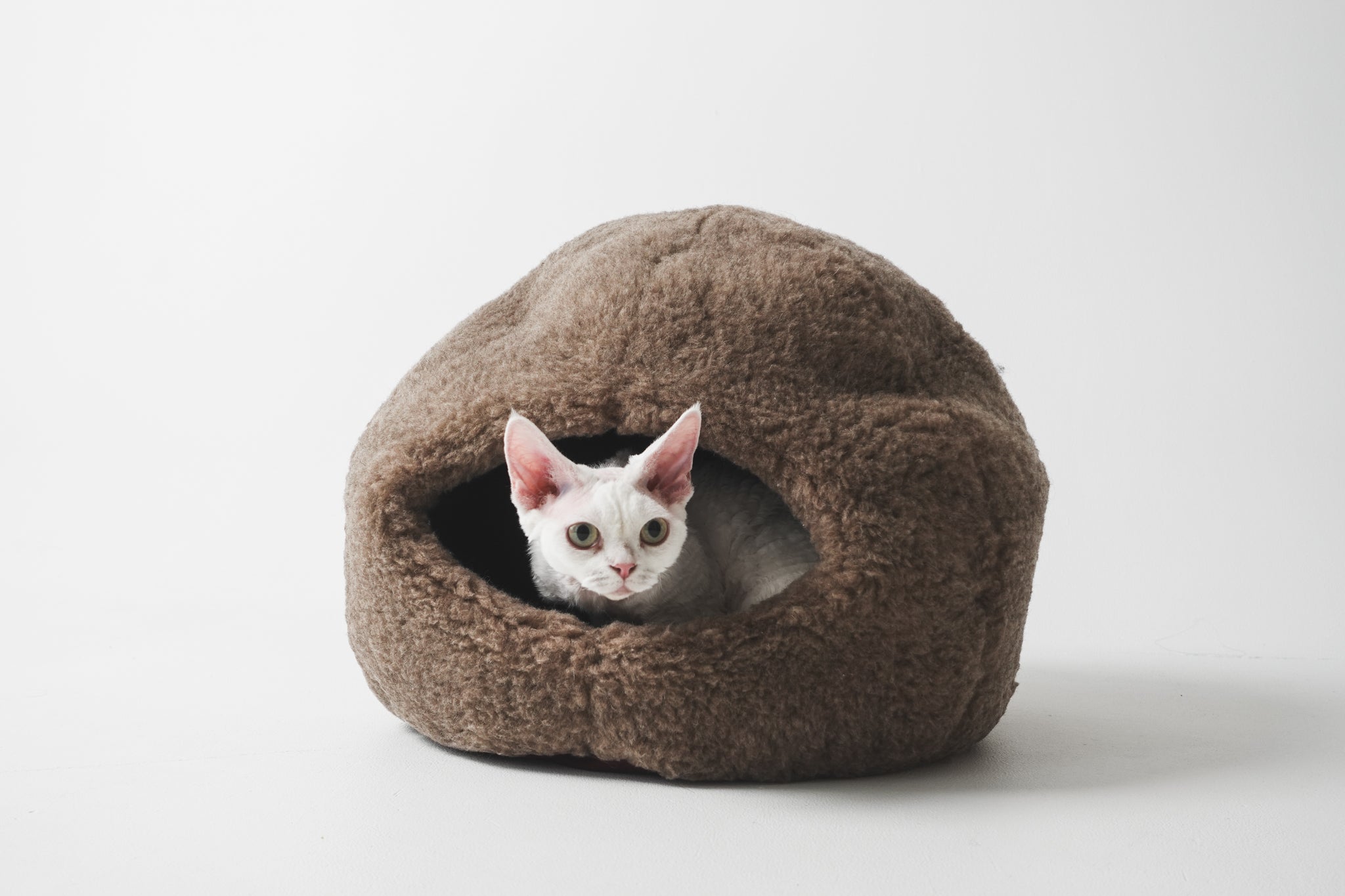 Nest Natural Woolen Pet Bed - Beige